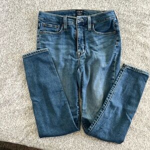J crew size 27 high rise skinny jeans